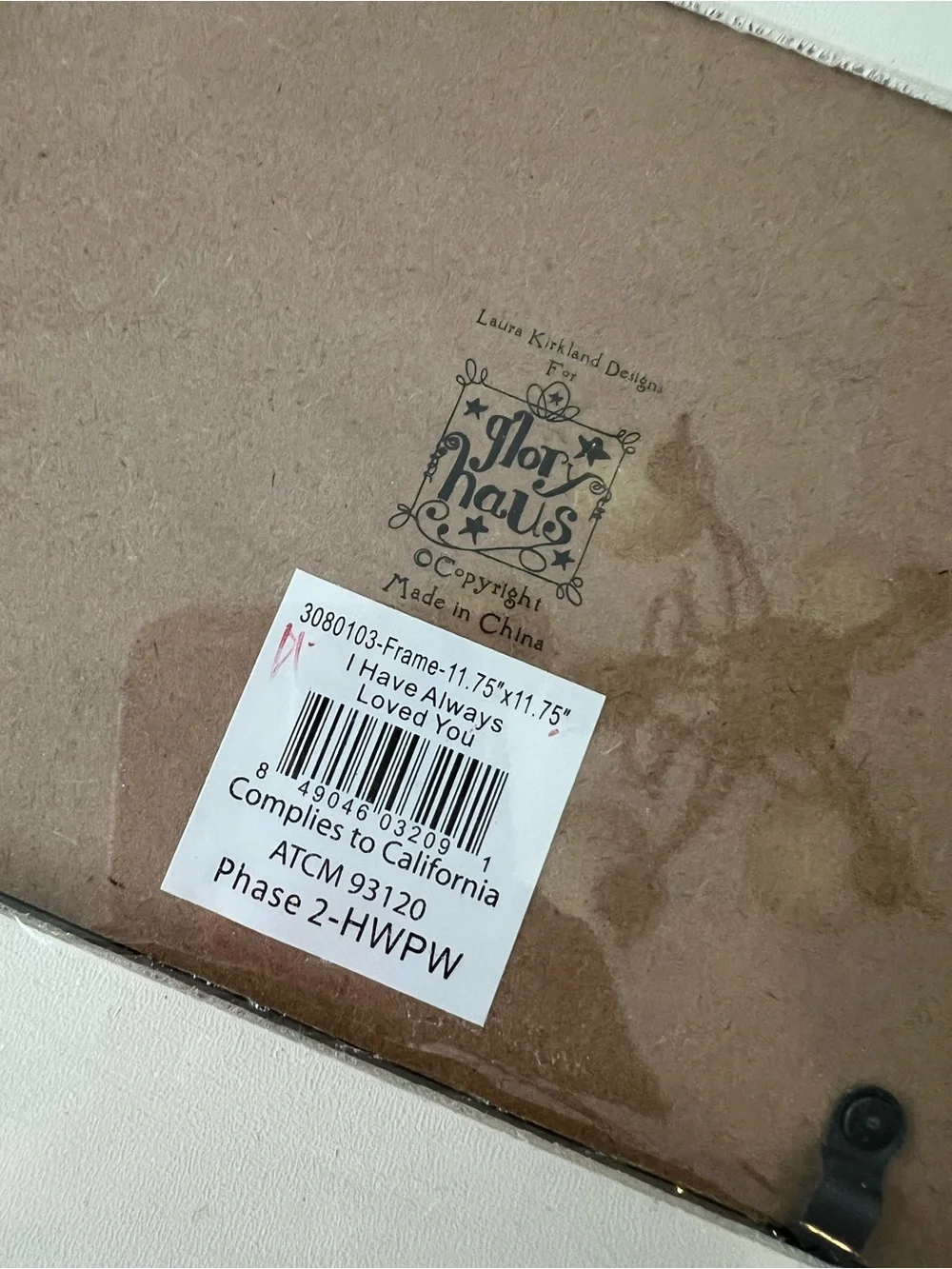 Glory Haus I Have Always Loved You 5x7 Photo Frame NIP
